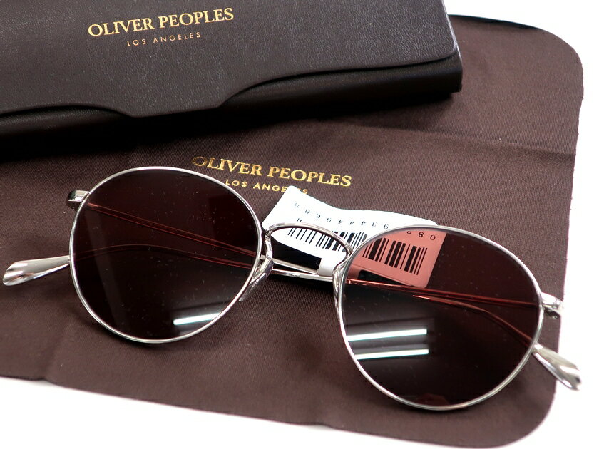 オリバーピープルズ メガネ メンズ OLIVER PEOPLES オリバーピープルズ イタリア製 Coleridge Sun フィリグリードデザイン メタルフレーム ボストン サングラス メガネ 眼鏡 OV1186S 定3.4万 シルバー レッドブラウン▲080▼20328k17