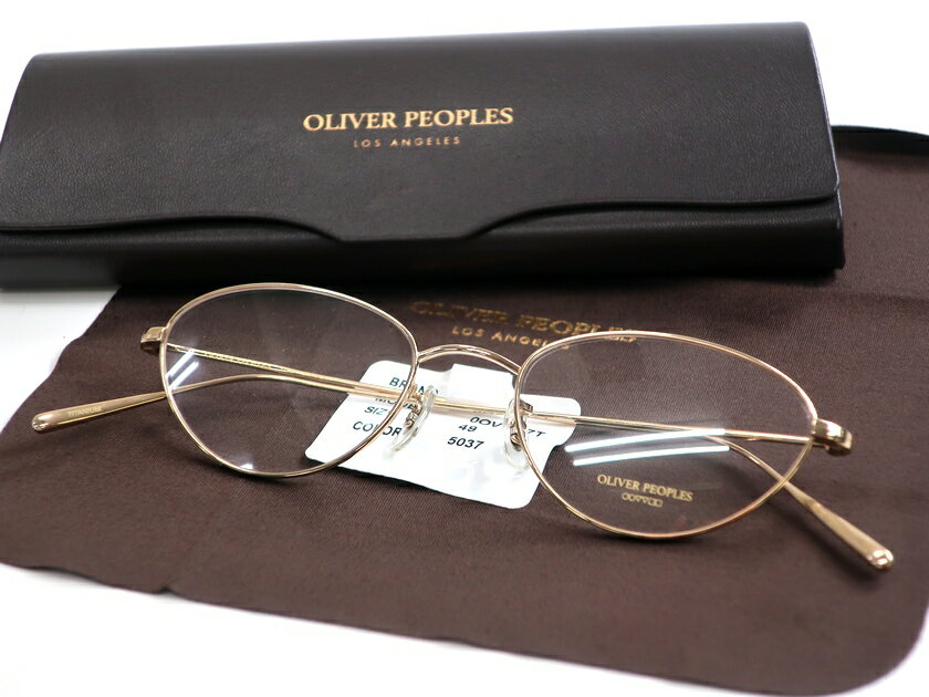 OLIVER PEOPLES オリバーピープルズ 日本製 JOZETTE キャットアイ オーバルシェイプ チタンフレーム メガネ 眼鏡 OV1247T 定4.6万 ソフトローズゴールド▲080▼20330k11