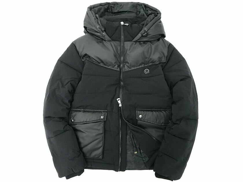 AKM Contemporary エイケイエム HEATED JACKET USBウォームインナージャケット ASO-20012W 定8.3万 ブラック M-01 L-02▲151▼20406k30