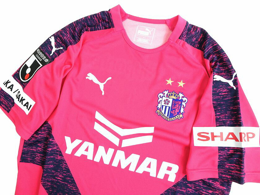 PUMA プーマ サッカー CEREZO OSAKA セレッソ大阪 2019 ユニフォーム ホーム 半袖 レプリカ 762624 定1.4万 ピンク S XXL▲020▼20412k01安売り サッカー 用品 セール