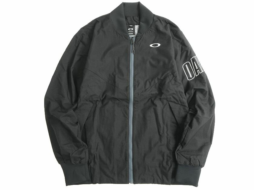 OAKLEY オークリー PERFORMANCE FIT ENHANCE WIND WARM MIL JACKET HYDROFREE ナイロン ウインドウォーム ジップジャケット ブルゾン 412819 定1.1万 ブラック S▲012▼20414k04