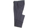 NUMBER M ナンバーエム 日本製 1プリーツ ストレッチ サキソニー スリム パンツ 192-53260 定3.3万 ネイビー 46▲050▼20419k02