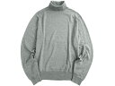 ジョンスメドレー JOHN SMEDLEY ジョンスメドレー 英国製 STANDARD FIT CONNELL PULLOVER RC LS メリノウール100％ タートルネック プルオーバー ニット セーター Q15 定3.4万 シルバー L▲080▼20510k11