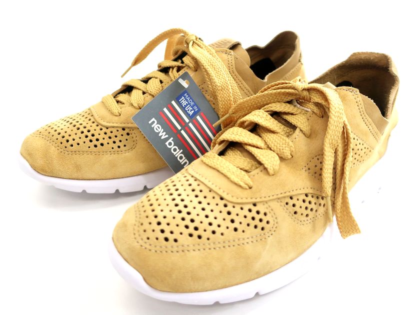 【中古】【新古品・未使用品】NEW BALANCE ニューバランス USA製 ML1978HC vibram ピッグスキンスウェード パンチング レザー切替 ラ...