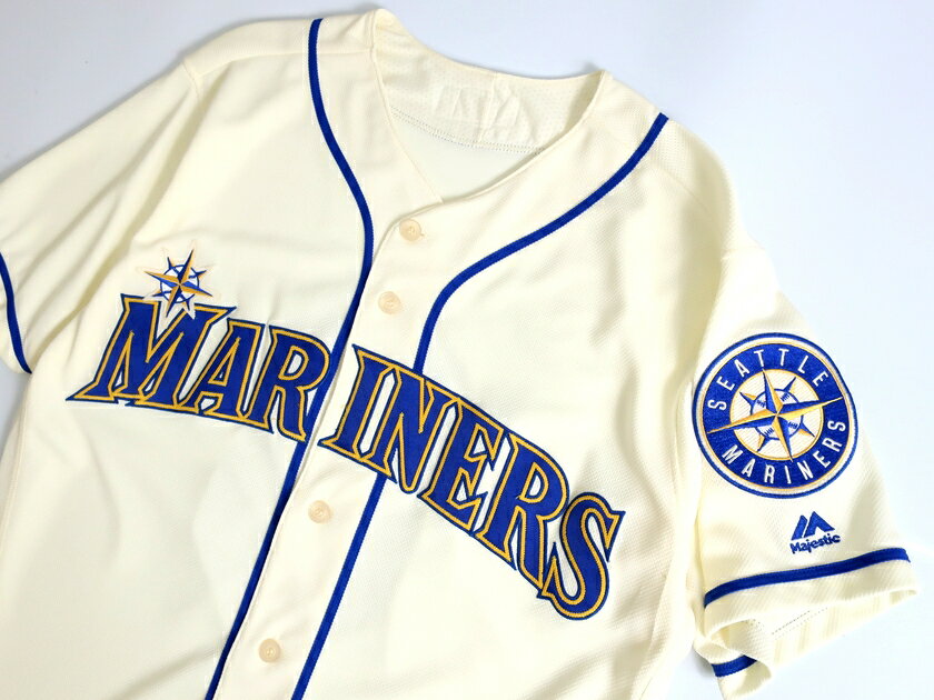 Majestic �ޥ������ƥ��å� USA�� MLB �᥸�㡼�꡼�� �١����ܡ��� SEATTLE MARINERS �����ȥ�ޥ�ʡ��� Authentic Collection FLEX BASE 8 �ץ쥤�䡼 ��˥ե����� ��� ���꡼�� 40��058��00330a05