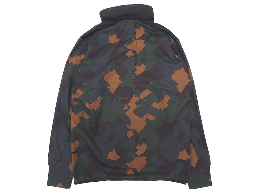 OAKLEY オークリー 高機能ナイロン 吸汗速乾 ストレッチ カモ柄 切替デザイン フーデット ハイブリッド ジャケット トレーニングウェア FOA400834 ブラック M▲023▼20131s05