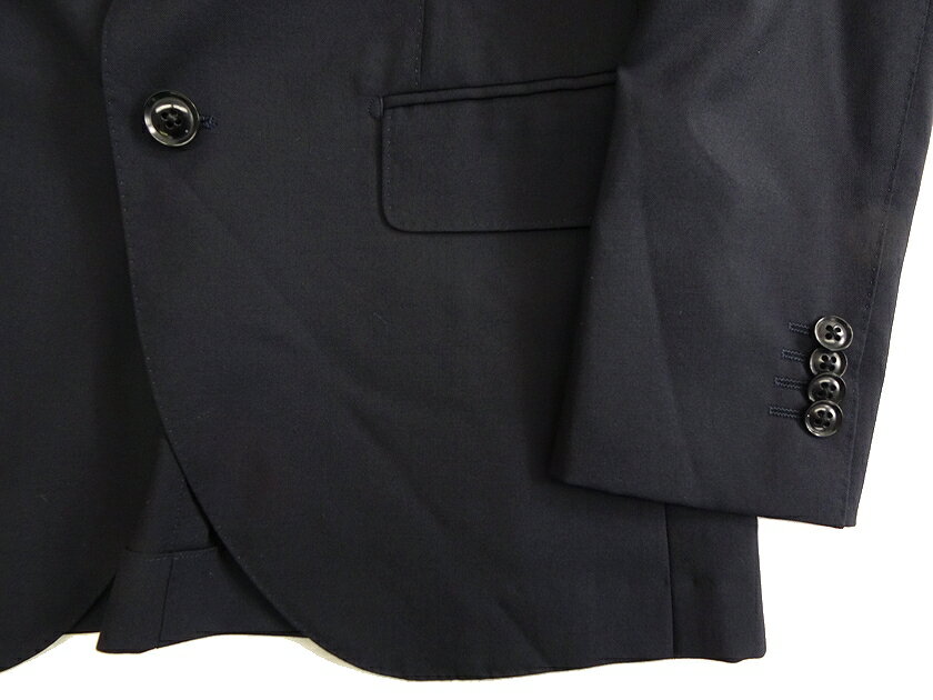 GIVERDYE best selection ジバルディ 日本製 ウール100% 2B ノータック シングルスーツ ジャケット スラックスパンツ 608A6099 ダークネイビー AS-01 ABS-02 ▲050▼30217s04