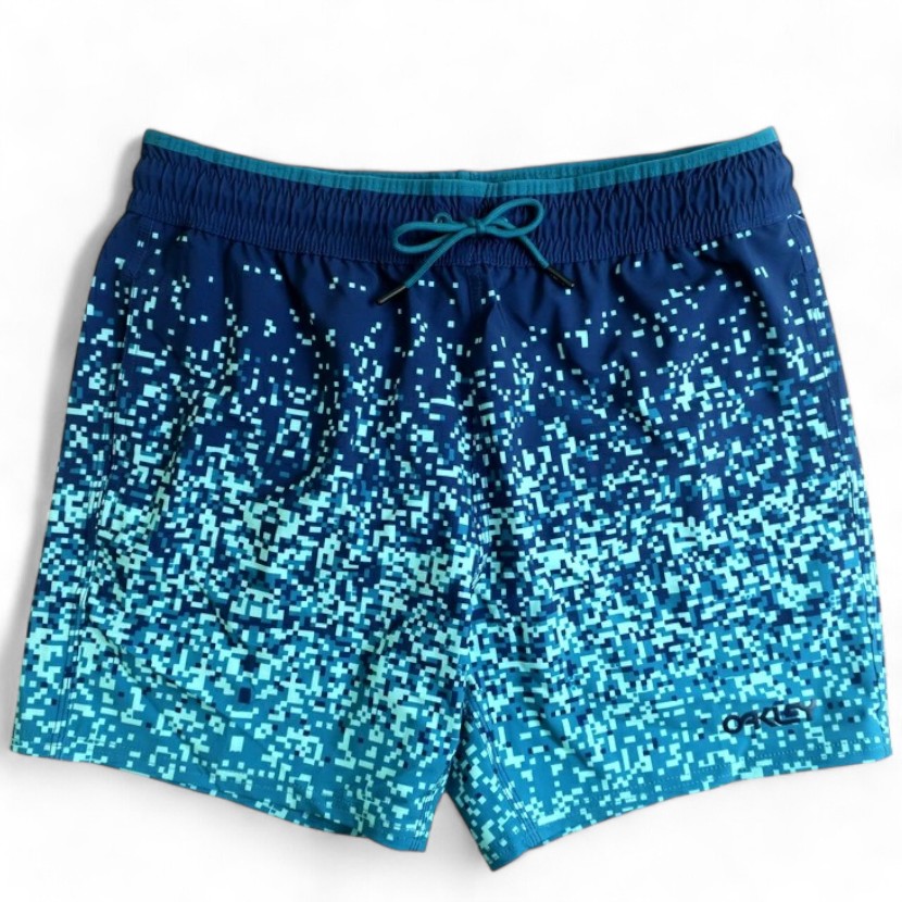 【中古】【新古品・未使用品】OAKLEY オークリー CUSTOM FIT BEACH PIXEL MIND 16 INCHES ハイパワーストレッチ ボードシ...