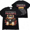 【中古】【新古品・未使用品】MOSCHINO COUTURE! モスキーノ バットテディベア オーバーシルエット クルーネック 半袖 Tシャツ カットソー A07110540 定5.2万 ブラック M-01 L-02 ▲062▼50715s01