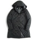 BLACK LABEL CRESTBRIDGE ブラックレーベル クレストブリッジ 軽量 取り外し可能フード付き 中綿入り キルティング ナイロン パデット コート ジャケット 定価6.8万 51F06-806-09 ブラック L ▲250▼30403s02(4)