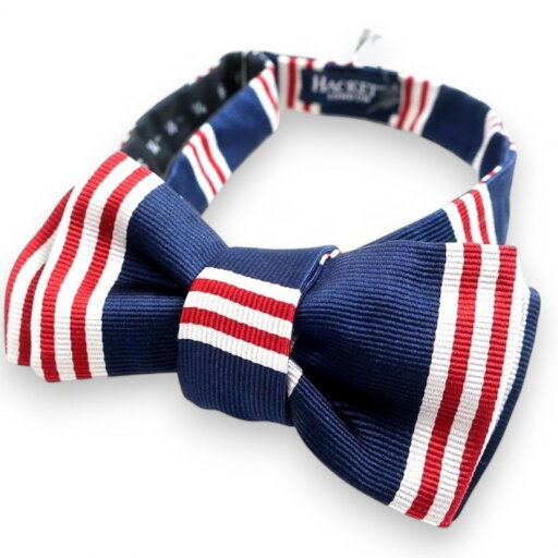 【送料無料 メール便】HACKETT LONDON ハケット ロンドン イタリア製 PREPPY BOW シルク100% ストライプ柄 蝶ネクタイ ボウタイ HM052134 定1.1万 ネイビー 000▲003▼20831k05 【送料無料 メール便】HACKETT LONDON ハケット ロンドン イタリア製 PREPPY BOW シルク100% ストライプ柄 蝶ネクタイ ボウタイ HM052134 定1.1万 ネイビー 000▲003▼20831k05