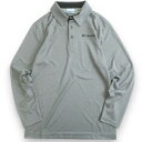 Columbia Sportswear コロンビア aerocool メランジ調 裏地メッシュ ロゴ刺繍 長袖ポロシャツ アウトドアウェア CX3YMK600 ...