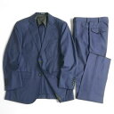 【中古】【新古品・未使用品】GIVERDYE best selection ジバルディ 日本製 ウール100% メランジ調 2B 1タック シングルスーツ ジャケット スラックスパンツ 618A6022 ネイビー A4▲070▼20427k27
