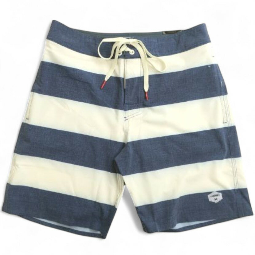 roial ロイアル ボーダー コットン混 ストレッチ ボードショーツ サーフパンツ 水着 BS127 ネイビー 28-01 30-02▲007▼20525k19