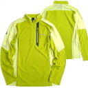 mont-bell モンベル 吸汗速乾wickrom UVケア HEALTHA+ ハーフジップ 長袖 カットソー プルオーバー トレーニングウェア MX3M-F16B-252 ライムグリーン 95(M)-01 100(L)-02▲019▼20421k30