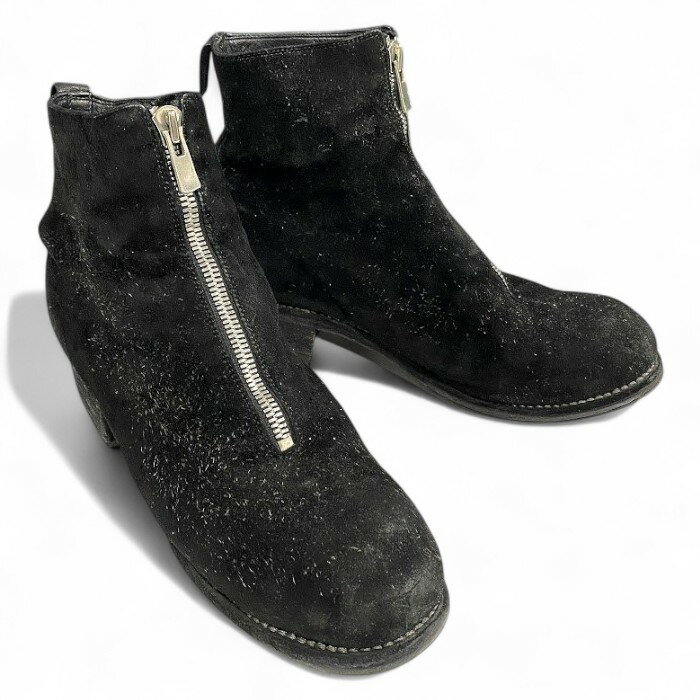 【中古】【やや難あり】GUIDI グイディ FRONT ZIP BOOT SUEDE vibramソール ビブラムソール フロントジ..