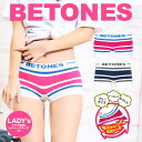 BETONES ビトーンズ ボクサーショーツ レディース アンダーウェア 下着 ボーイズレッグ ボクサーパンツ 立体成型 フリーサイズ シームレス タグレス か...