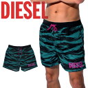 DIESEL/ディーゼル 水着 短パン サーフパンツ メンズ おしゃれ かっこいい ボードショーツ ゼブラ柄 ロゴ 海 水陸両用 大きいサイズ ブランド 男性 プレゼント プチギフト 誕生日プレゼント 彼氏 父 ギフト 記念日