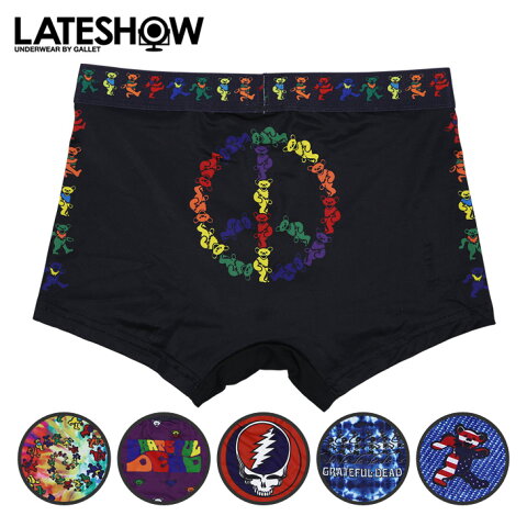 LATESHOW/レイトショー ボクサーパンツ メンズ GRATEFUL DEAD コラボ ダンシングベア アンダーウェア 下着 タイダイ おしゃれ ブランド 男性 プレゼント プチギフト 敬老の日 誕生日プレゼント 彼氏 父 ギフト 記念日 HW