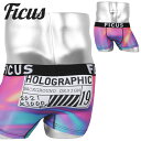 楽天Crazy Ferret【当店限定】FICUS フィークス ボクサーパンツ メンズ かっこいい アンダーウェア 下着 おしゃれ holograph ロゴ 男性 プレゼント 誕生日 サラサラ 彼氏 父 ギフト 記念日 派手 国産 速乾 すぐ乾く 丈夫 蒸れない 流行 水着インナー あす楽 50代 60代 定番 大きいサイズ