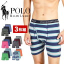 【3枚セット】 POLO RALPH LAUREN ポロ ラルフローレン ボクサーパンツ ロング ロングボクサーパンツ メンズ 下着 前開き かっこいい シンプ...