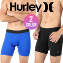 Hurley ハーレー ロング ボクサーパンツ ブランド メンズ アンダーウェア 下着 おしゃれ かっこいい ツルツル おすすめ 人気 長め ロゴ ワンポイント 無地 男性 プレゼント 誕生日プレゼント 彼氏 父 ギフト 記念日 実用的 誕生日 水着インナー 50代 60代