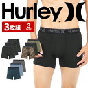 【3枚セット】 Hurley ハーレー ボクサーパンツ メンズ 下着 前開き カッコいい ロゴ おすすめ 人気 まとめ買い モダール 迷彩 カモ柄 カモフラ 無地 ブランド 男性 紳士 プレゼント 誕生日プレゼント 彼氏 父 ギフト 記念日 定番 大きいサイズ ボクサーブリーフ