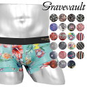 Gravevault グレイブボールト ローライズ ボクサーパンツ ローライズボクサーパンツ メンズ 下着 高級 国産 日本製 芸能人 ツルツル 限定 浅め 花...