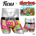 【SALE】 ツルツル ボクサーパンツ FICUS フィークス メンズ アンダーウェア 下着 Youtube アニメ ポンクエ PonkotsuQuest ポン...
