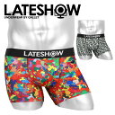 LATESHOW レイトショー ボクサーパンツ メンズ アンダーウェア 下着 おしゃれ かっこいい CULTURES ツルツル 速乾 おすすめ 人気 ロゴ ワンポイント ブランド 男性 紳士 プレゼント プチギフト 誕生日プレゼント 彼氏 父 息子 ギフト 記念日