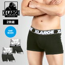 【2枚セット】X-LARGE エクストララージ ボクサーパンツ メンズ アンダーウェア 下着 綿 かっこいい おしゃれ コットン 綿100% ロゴ 無地 ブランド 男性 紳士 プレゼント プチギフト 誕生日プレゼント 彼氏 父 息子 ギフト 記念日