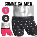 COMME CA MEN コムサメン ボクサーパンツ メンズ アンダーウェア 下着 前開き おしゃれ かわいい 綿 綿混 コットンストレッチ ドット ブランド 男性 紳士 プレゼント プチギフト 誕生日プレゼント 彼氏 父 息子 ギフト 記念日