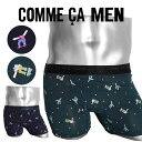 COMME CA MEN コムサメン ボクサーパンツ メンズ アンダーウェア 下着 前開き おしゃれ かわいい 綿 綿混 コットンストレッチ ドット 人物 ブランド 男性 紳士 プレゼント プチギフト 誕生日プレゼント 彼氏 父 息子 ギフト 記念日