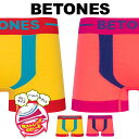 BETONES ビトーンズ ボクサーパンツ メンズ アンダーウェア 下着 フリーサイズ シームレス 立体成型 タグレス おしゃれ かわいい KICKS 無地 ロ...