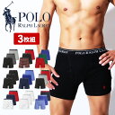 ポロ ラルフローレン ロング ボクサーパンツ メンズ 【3枚セット】POLO RALPH LAUREN アンダーウェア 下着 前開き 綿100% コットン まとめ買い ボーダー ドット ロゴ ワンポイント ブランド 男性 紳士 プレゼント プチギフト 誕生日プレゼント 彼氏 父 息子 ギフト 記念日