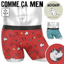 COMME CA MEN コムサメン ボクサーパンツ メンズ アンダーウェア 下着 前開き おしゃれ かっこいい ムーミン コラボ 綿 綿混 コットンストレッチ...