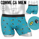 COMME CA MEN コムサメン ボクサーパンツ メンズ アンダーウェア 下着 前開き おしゃれ かわいい 綿 綿混 コットンストレッチ お寿司 ドット ブ...