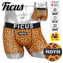 FICUS フィークス ボクサーパンツ メンズ アンダーウェア 下着 おしゃれ かっこいい ツルツル レオパード 豹柄 アニマル柄 ブランド 男性 紳士 プレゼ...
