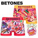 BETONES ビトーンズ ボクサーパンツ メンズ アンダーウェア 下着 超伸縮 フリーサイズ シームレス タグレス おしゃれ かわいい ツルツル 速乾 立体成...