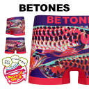 BETONES ビトーンズ ボクサーパンツ メンズ アンダーウェア 下着 かっこいい おしゃれ 和 アニマル柄 動物 ワンポイント ブランド 男性 紳士 プレゼント プチギフト 誕生日プレゼント 彼氏 父 息子 ギフト 記念日