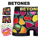 BETONES ビトーンズ ボクサーパンツ メンズ アンダーウェア 下着 おしゃれ ホログラム キラキラ フルーツ 果物 フード ブランド 男性 紳士 プレゼン...