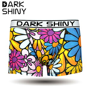 DARK SHINY/ダークシャイニー ボクサーパンツ メンズ 下着 フラワー 花柄 ブランド プチギフト 誕生日プレゼント バレンタイン 彼氏 父 男性 旦那 ギフト 記念日 おしゃれ 正月
