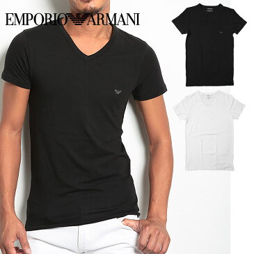 エンポリオアルマーニ/EMPORIO ARMANI Tシャツ メンズ 半袖 Vネック STRETCH COTTON ブランド ファッション トップス 父の日 誕生日プレゼント 彼氏 父 ギフト