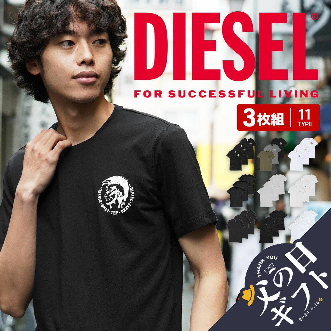 【3枚セット】 ディーゼル DIESEL Tシ