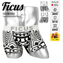 【SALE】 ツルツル ボクサーパンツ FICUS フィークス メンズ アンダーウェア 下着 おすすめ 人気 派手 xl 大きいサイズ タトゥー 速乾 ロゴ ワ...