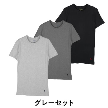 【3枚セット】POLO RALPH LAUREN ポロ ラルフローレン クルーネック 半袖 Tシャツ メンズ 綿100 かっこいい おしゃれ 3枚組 お買い得 ブランド 男性 プチギフト 誕生日プレゼント バレンタイン 福袋 父 ギフト 記念日 1P