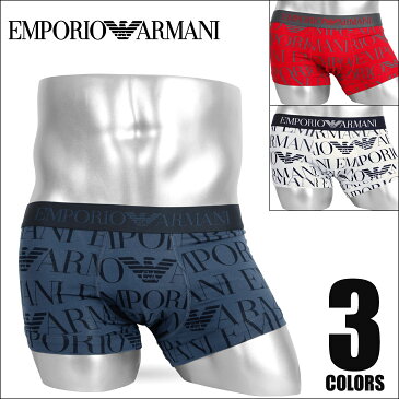 エンポリオ アルマーニ ローライズ ボクサーパンツ メンズ 下着 Repeat logo ロゴ 総柄 EMPORIO ARMANI オシャレ カッコイイ EA 父の日 誕生日プレゼント 彼氏 父 男性 ギフト