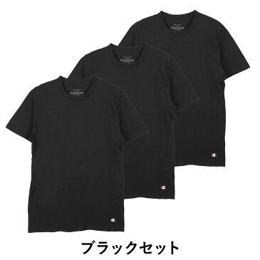 【3枚セット】Champion チャンピオン クルーネック 半袖 Tシャツ メンズ レディース トップス ATHLETICS VENTED かっこいい おしゃれ 綿100 3枚組 ブランド 男性 プレゼント プチギフト 誕生日プレゼント バレンタイン 福袋 彼氏 父 ギフト 記念日 1P