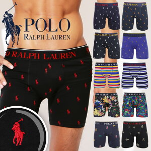 POLO RALPH LAUREN ポロ ラルフローレン ロング ボクサーパンツ メンズ 下着 長め 綿 かっこいい ポニーロゴ ドット ブランド 男性 プレゼント プチギフト 夏物 誕生日プレゼント 彼氏 父 ギフト 記念日