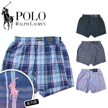 ポロ ラルフローレン トランクス メンズ 下着 前開き パンツ POLO RALPH LAUREN Classic 40's Woven 綿100 おしゃれ チェック ロゴ ワンポイント ブランド プチギフト 誕生日プレゼント 彼氏 父 男性 ギフト 記念日 l104hr